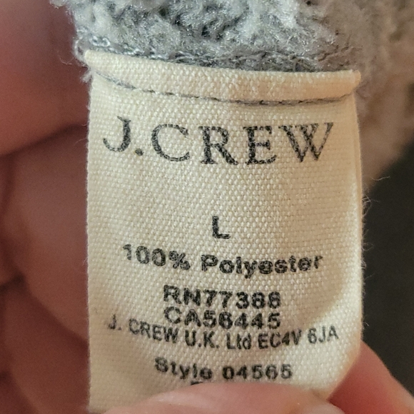 J.Crew Fleece Lined Full Zip Hoodie Sweater - Picture 6 of 7